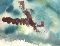 Cuadro decorativo abstracto horizontal grande "SUSURRO ABISAL" 120x90 140x100 150x110  Lienzo Alta Calidad salones dormitorio baño hall entrada oxido agua mar Arte contemporáneo moderno oceánico Ref ANA DURAN 526 - details 0