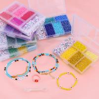 Alrededor De 3500 Piezas De Cuentas De Arroz De Vidrio Cuentas De Letras Cuentas De Cadena Para DIY Accesorios De Collar Y Pulsera Hechos a Mano Material De Plástico - details 2
