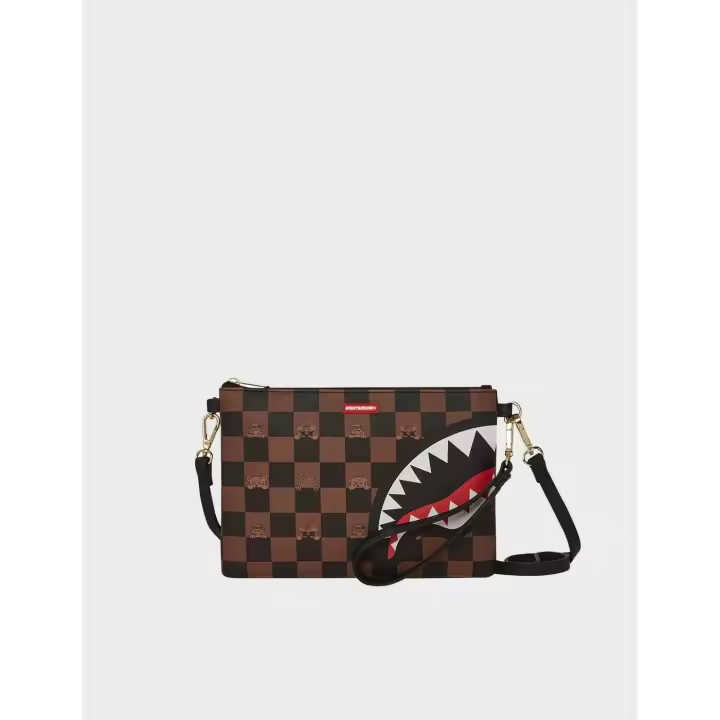 Sprayground Peeking Character Check neceser marrón unisex - 1