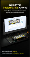 Teclado Mecánico Inalámbrico AJAZZ AK680 MAX Con Switches Magnéticos Tres Modos Para Gaming Y Esportes Grabado En Radium Coreano Multicolor USB - details 0