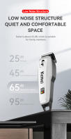 Cortador De Pelo Profesional Kemei KM-PG809A KM-PG232 KM-3382 Recargable Por USB Con Pantalla LCD Ajustable Para Hombres Trimmer De Afeitadora De Acero Inoxidable - details 9