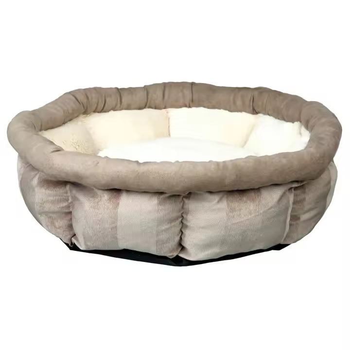TRIXIE Cama Leona | Cama Leona, ø45 cm, cojín sujeto firmemente para prevenir deslizamiento - 1