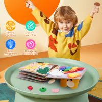 Libro Educativo De Tela Suave 3D Para Bebés Juguete Montessori De Primeros Años Desarrollo Cognitivo Colorido Y Educativo Para Niños - details 3