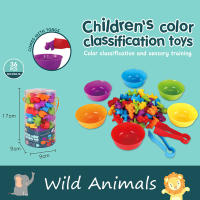 Juego De Colores Arcoíris Con Dinosaurios Y Vehículos Juguete Educativo Montessori De Aprendizaje Sensorial Para Niños En Preescolar - details 13