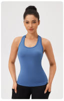 Chaleco De Yoga Para Mujer Deporte Sin Mangas Camiseta De Entrenamiento Fitness Running Outdoor Chaleco Deportivo Ajustable - details 14