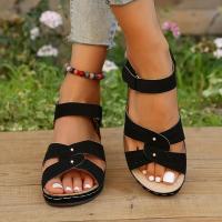 Sandalias De Mujer De Verano Con Cordón Ligera Y Duradera Para Playa Y Exterior Zapatos Casuales Retro Con Estilo De Gladiador Material PU - details 3