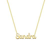 Collar Nombre Acero inoxidable Colgante Nombre  Dorado Regalos Personalizados para Mujer Cumpleaño Navidad Día de madre San valentín - details 1