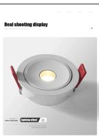 Spotlight LED Pequeño Ángulo De Haz 5W 7W 9W 3 8 15 Grados Para Iluminación De Techo Arte Hogar Museo Foco Incorporado - details 17