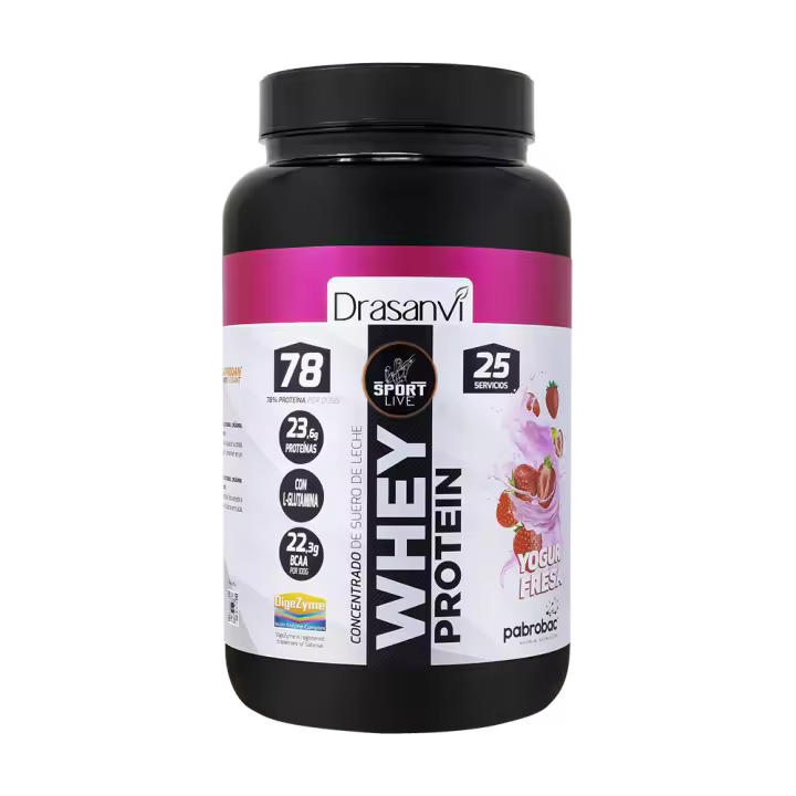 Drasanvi Whey protein 750g Yogur Fresa - 1
