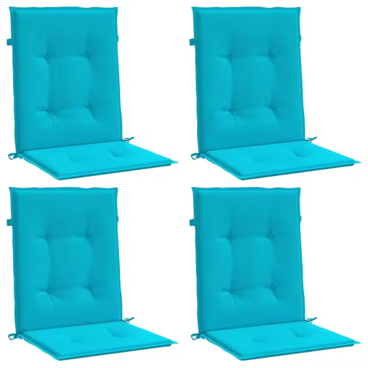 Lona Fundas para Silla con respaldo Bajo 4 UDS Turquesa - 1