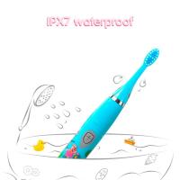 Cepillo De Dientes Eléctrico Para Niños Con Sonido Y Dibujos Animados Recargable Por USB Suave Impermeable Con Cabeza De Reemplazo - details 5