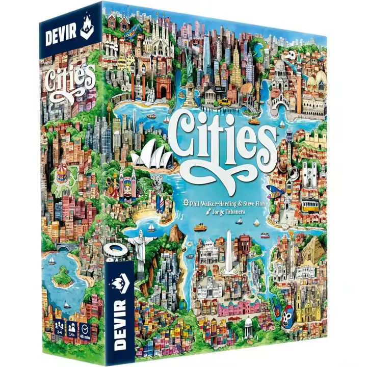 Devir Cities, Juego de Mesa, Divertido e Interesante, con Amigos, Edad +10 Años - 1