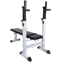 vidaXL Banco de entrenamiento de fitness y musculación recto - details 1