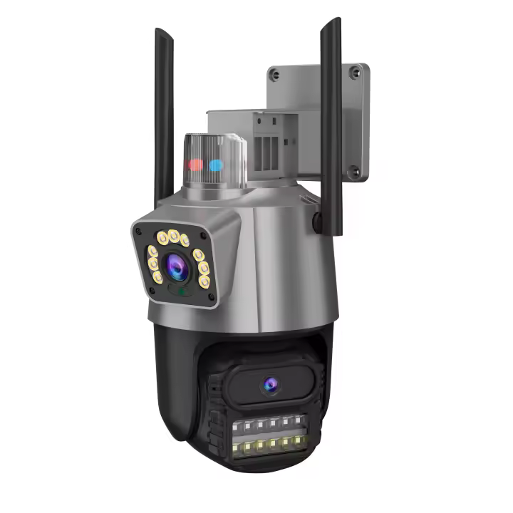 Cámara de Vigilancia IP para Seguridad con Enlace de Bola, 3MP, Audio Bidireccional, Visión Nocturna, Rotación Horizontal y Vertical, Alarma, Almacenamiento hasta 128GB, Monitoreo Remoto, Resistente a Rayos, Impermeable IP66 para Interior y Exterior - 1