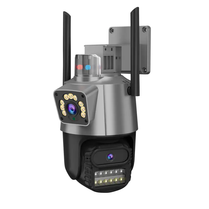 Cámara de Vigilancia IP para Seguridad con Enlace de Bola, 3MP, Audio Bidireccional, Visión Nocturna, Rotación Horizontal y Vertical, Alarma, Almacenamiento hasta 128GB, Monitoreo Remoto, Resistente a Rayos, Impermeable IP66 para Interior y Exterior - 1
