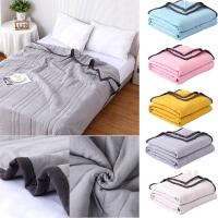 Comodidad De Verano De Algodón Lavado Reversible Ligero Y Transpirable Manta Refrescante Para Otoño Y Primavera Suave Y Delgada - details 0