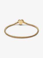 Pandora - Pulsera de Cadena de serpiente con Cierres de corazón Infinity brilliant Moments - Baño de Oro de 14 K - details 0