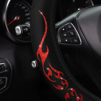 Cubierta De Volante Dinámica De Tótem De Llama Brillante Para Coche Sin Anillo Interior Ajuste Para 14.5-15 Pulgadas Accesorios Automotrices - details 11