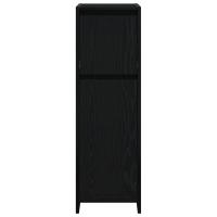 Armario de baño vidaXL Negro Roble 30x30x95 cm Madera - details 4