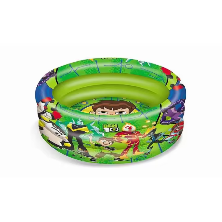 Molto Piscina Hinchable con 3 Anillos de Ben 10 - Medidas 100 Cm - Diversión Garantizada - 1