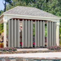 Cortinas Para Patio Al Aire Libre Impermeables Con Ojales Aisladas Para Ventanas Con Bolso De Palas Tapete Gazebo Pergola Anti-Viento - details 5