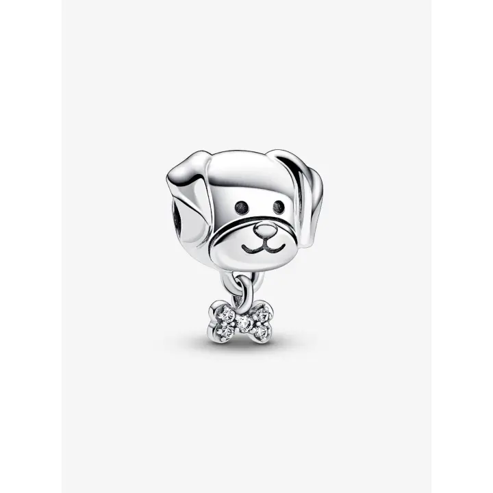 Pandora - Charm de Perro y Hueso-Plata de Lei - 1