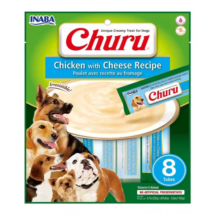 Inaba Churu DOG Receta de Pollo y Queso - Snacks para Perros - Chuches para Perros - 1