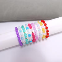 Kit De Hileras De Cuentas De Vidrio Para Joyería 24 Colores 8mm Cuentas Redondas Para Principiantes Para La Creación De Pulseras - details 4