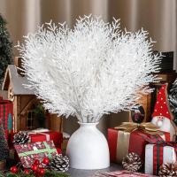 10/30PCS Pino Blanco Artificiales Navidad Adornos De Árbol De Navidad DIY Coronas De Navidad Decoración De Jardín Plantas Suministro De Decoración Año Nuevo - details 7