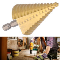 Broca Estep De Acero HSS Con Groove Recto Corte De Titanio 13 Pasos Brocas De Agujeros Múltiples Cono 5-35mm Para Madera Y Metal - details 0