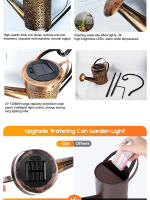 Lámpara De Jardín Solar Decorativa En Forma De Taza De Té Iluminación Nocturna Para Decoración De Jardín Y Paisaje Exterior - details 4