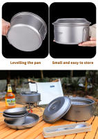Tiartisan Juego De Olla De Camping De Titanio 2.1L/ 2.8L Con Compartment De Vapor Multifuncional Y Ligera Para Exterior - details 7