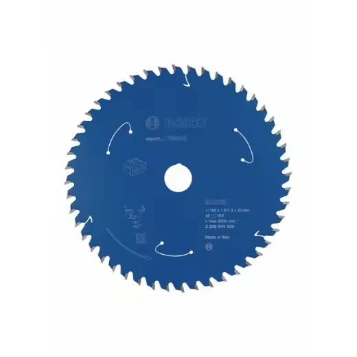 Bosch Professional Disco de sierra circular Expert for Wood (madera, 165 x 20 x 1,5 mm, 48 dientes, accesorio de sierra circular sin cable) - 1