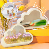 Lámpara De Noche En Forma De Tulipán DIY Nube Espejo Decoración Para Habitación De Niña Marco De Fotos Luz De Lectura Para Cama Regalos De Navidad - details 3