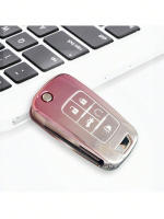Llavero De Coche Exquisito Con Diamante Artificial De Oso Violento De Alta Gama Funda De Llave Suave En TPU Color Rosa Cerezo - details 4