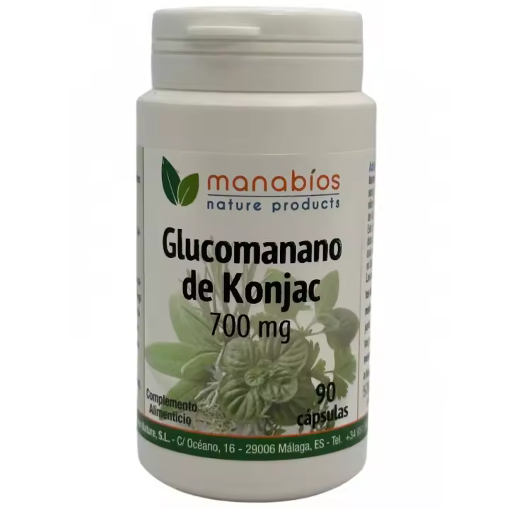 Glucomanano 750 mg 90 cápsulas de Manabios - 1