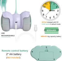Gato eléctrico juguetes Amazon Venta caliente control remoto inteligente equilibrio coche pluma gato juguetes inteligentes alta interacción - details 2