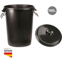 Gsc Garsaco Cubo Basura GSC 100 Litros con Tapa - Gran Capacidad - Negro - Made In Spain - details 0