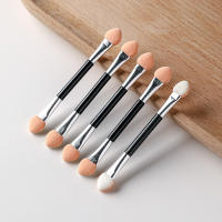 10Pcs Cepillo De Uñas Con Esponja Doble Cara Aplicador De Polvo De Uñas Pigmento De Espejo Stick De Sombra De Ojos Material De Esponja Tamaño 7.5*1cm - details 3