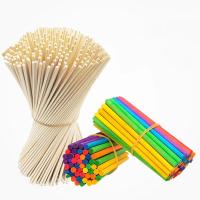 25-50pcs De Palitos De Madera Redondos Para Manualidades Comida Helados Y Fabricación De Modelos Herramientas Para Edificación DIY De Niños 10/15/20/30cm - details 5