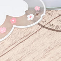 Alfombrilla De Comedor Con Diseño De Cerezo Aislante De Calor Coasters Antideslizantes Para Tazas Accesorios De Cocina Forma Irregular Material Plástico - details 6