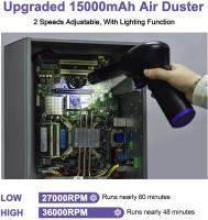 Duster De Aire Sin Cable Con Gran Capacidad Portátil Para Limpiar Teclados Eléctricos 15000mAH Recargable Limpiador De Polvo Con Aire Comprimido - details 8
