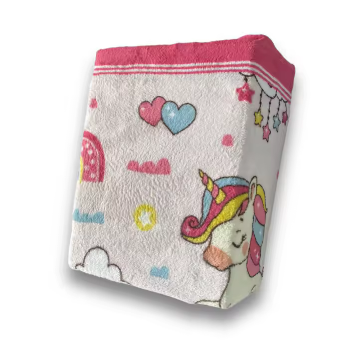 UNICORNIO - Juego De Sábanas Coralina Invierno Vivid Torral Unicornio Nubes Rosa Arcoiris (90 - 105 cm) - 1