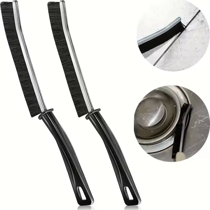 Cepillo De Limpieza Multifuncional Para Espacios Estrechos 37/5000 Nueva Herramienta De Limpieza Para Baño Y Grout Con Cerdas Duras - 1