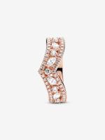 Pandora - Anillo de Doble espoleta with Marquesa brilliant-Baño de Oro Rosa de 14 K - details 1