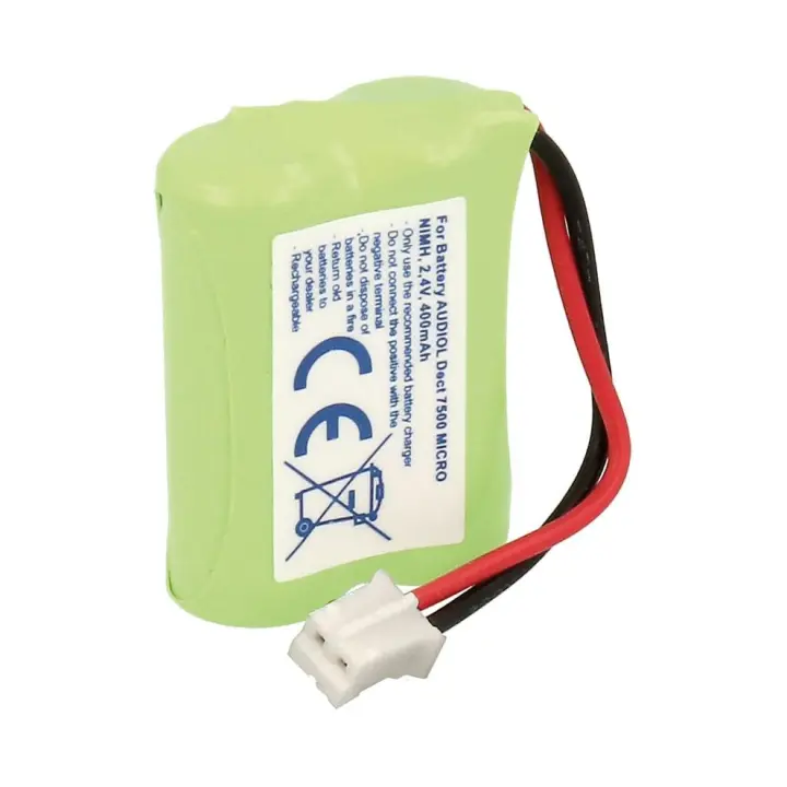 Pack batería teléfono AUDIOLINE DECT 7800 Micro 2,4V/400mAh - 1