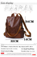 Mochila de moda para mujer diseñadora de alta calidad cuero suave estilo sencillo gran capacidad resistentes a las thefts material de encaje arcuado - details 2