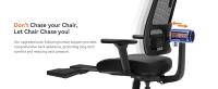 Silla ergonómica NEWTRAL MagicH-BP con reposapiés, respaldo auto-seguimiento, soporte lumbar adaptable, reposabrazos y cabecero ajustables, 4 posiciones de bloqueo - Negro - details 3