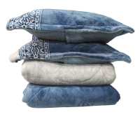 Mercatienda.es Edredón Nórdico Sherpa Azul Cama 150 | Sedalina & Borreguillo | +700gr/m2 - Térmico Invierno + Cuadrantes Regalo - details 3