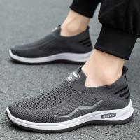Zapatos Casuales Para Hombre Transpirables Zapatillas De Correr Y Caminar Ligeros Slip on Para Pareja Talla 44 Material Superior De Malla - details 2